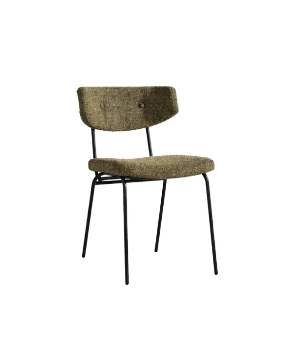 Padded Seat Dining Chair Color Olive