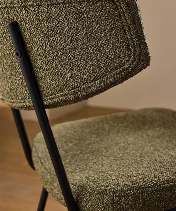 Padded Seat Dining Chair Color Olive